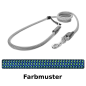 Preview: easy-long Hundeleine Ø9mm - 2m - blau mit grünen Punkten